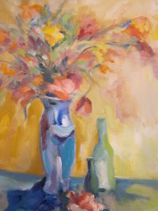 Blue vase