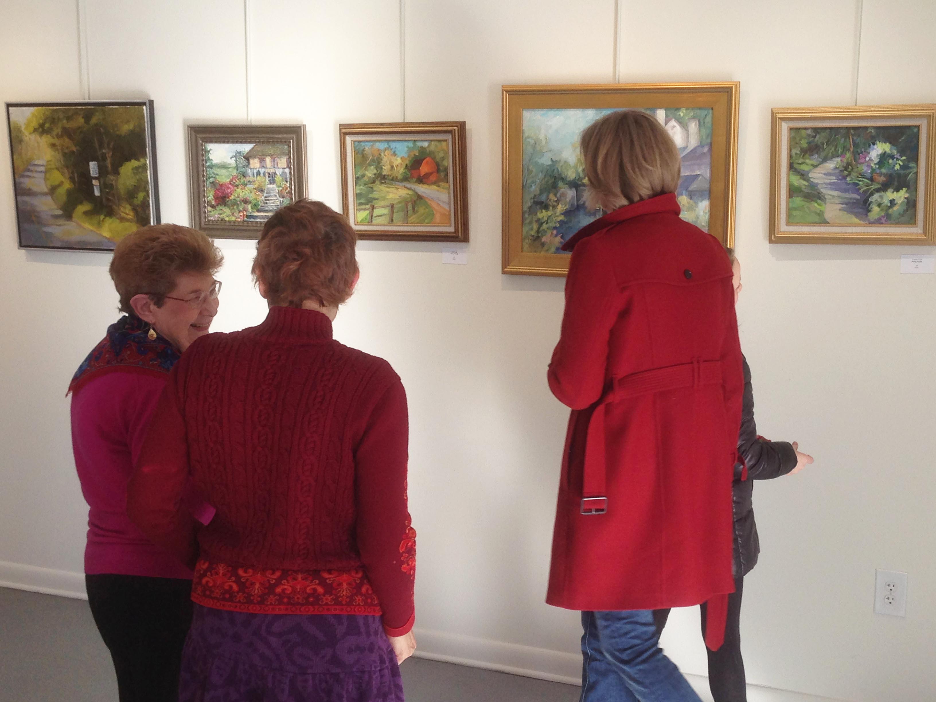Scenes ~~”Local Color” Gallery B Reception | 7 Palettes and Their Art